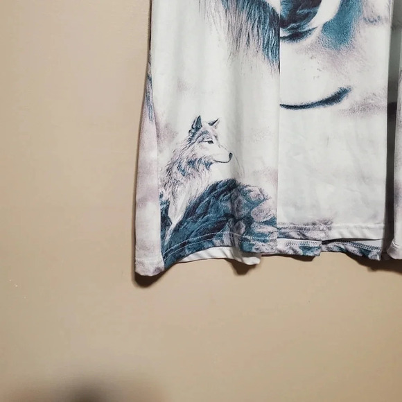 Fever Logic 1881 Wolf Wolves T-Shirt Adult Size 2XL XXL All Over Sublimation - Picture 2 of 6